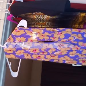 free people body suit floral gold and purple